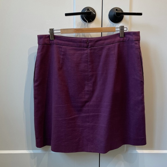PURPLE - Size 14 asymmetrical mini skirt from ANTHROPOLOGY - Picture 2 of 6